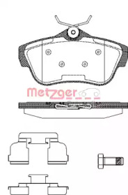 Комплект тормозных колодок METZGER 1299.00